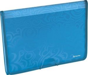 Harmonikové desky "Tai Chi", s gumičkou, modrá, PP, A4, PANTA PLAST