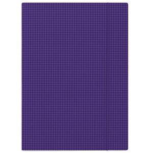 Desky s gumičkou, kostkované, modré, karton, A4, DONAU