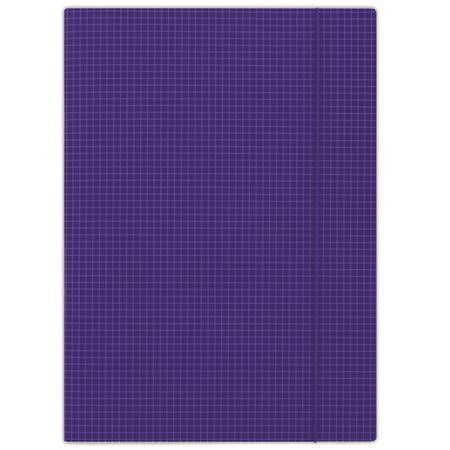 Desky s gumičkou, kostkované, modré, karton, A4, DONAU