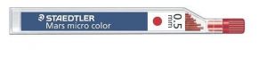 Grafitová tuha do mikrotužky &quot;Mars Micro&quot;, červená, 0,5mm, STAEDTLER