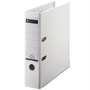 Pákový pořadač "180°", bílá, 80 mm, A4, PP/karton, se spodním kováním, LEITZ