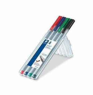 Liner "Triplus 334 Box" sada, 4 barvy, 0,3mm, STAEDTLER