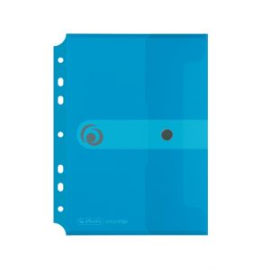 Euro spisové desky A5 transparentní modré/druk (Herlitz)