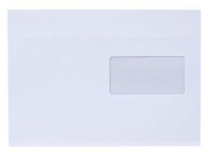 Obálka, LC5, samolepicí, s krycí páskou, 162 x 229 mm, s okénkem vpravo, VICTORIA, 500 ks