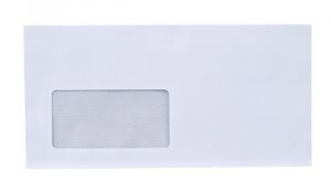 Obálka, LA4 "DL", samolepicí, 110 x 220 mm, s okénkem vlevo, VICTORIA, 1000 ks