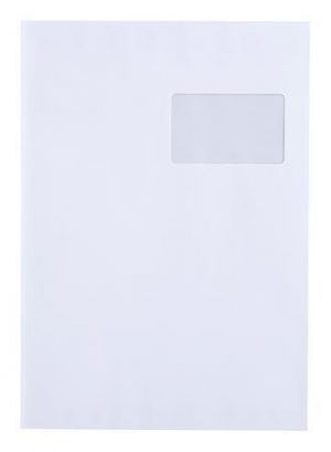 Obálka, TC4, samolepicí, s krycí páskou, 324 x 229 mm, s okénkem vpravo, VICTORIA, 250 ks