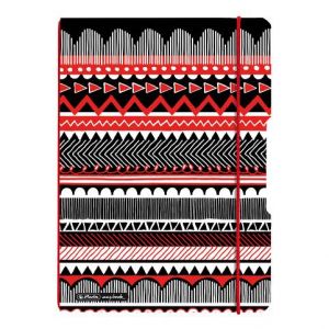 Sešit my.book flex A4/40 linka + 40 čtvereček, PP, Black&WOW Ethno (Herlitz)