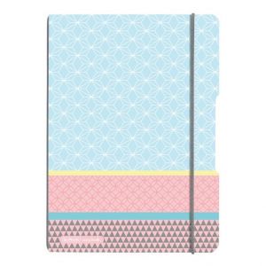 Sešit my.book flex A4/40 linka + 40 čtvereček, PP, Graphic Pastels Blue (Herlitz)