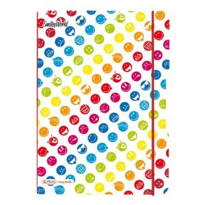Sešit my.book flex A4/40 linka + 40 čtvereček, PP, SmileyWorld Rainbow (Herlitz)