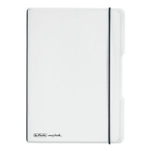 Sešit my.book flex A5/40 čtvereček, PP, transparentní bílý (Herlitz)