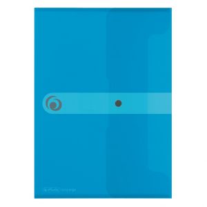 Spisové desky A4 transparentní modré/druk (Herlitz)