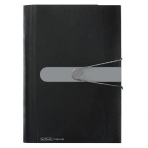 Spisové desky A4, 12dílný organizér, PP, černé (Herlitz)