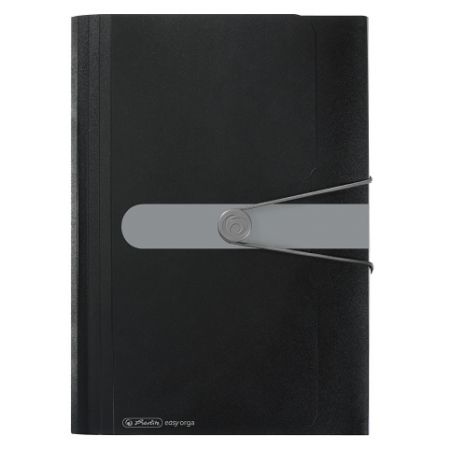 Spisové desky A4, 12dílný organizér, PP, černé (Herlitz)