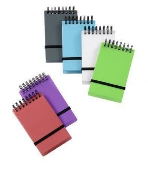 Blok "Propyglass", různé barvy, kroužková vazba, 75x125mm, VIQUEL