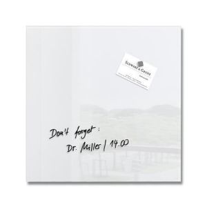 Magnetická skleněná tabule "Artverum® ", bílá, 30x30 cm, SIGEL