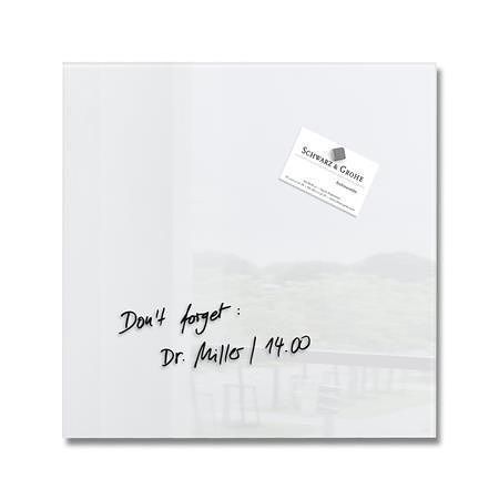 Magnetická skleněná tabule "Artverum® ", bílá, 30x30 cm, SIGEL