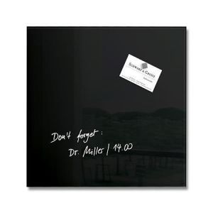 Magnetická skleněná tabule "Artverum® ", černá, 30x30 cm, SIGEL