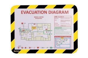 Magnetický obal "Magneto Safety", žlutá-černá, samolepící, A4, TARIFOLD