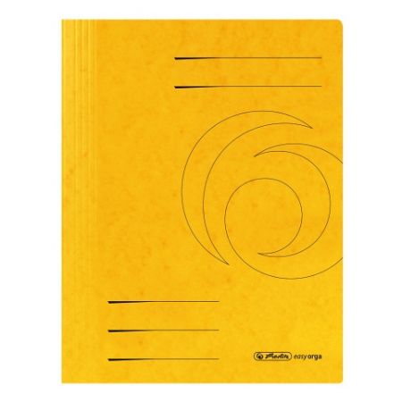 Rychlovazač A4, prešpánový se spirálou, žlutý (Herlitz)