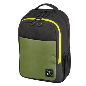 Studentský batoh be.clever Black&amp;Olive Green (Herlitz)