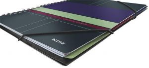 Blok "Executive Active", drátěná kroužková vazba, A4, linkovaný, 80 listů, LEITZ