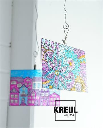 Sada barev na sklo pro dospělé - antistresové ,,Feel the flow", Hobby Line, KREUL