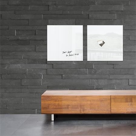 Magnetická skleněná tabule "Artverum® ", bílá, 48x48cm, SIGEL