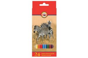 KOH-I-NOOR Souprava pastelek školních 3554 24 zvířata