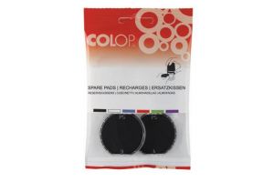 Razítkový polštářek "E/R30", černá, 2 ks/blister, COLOP 