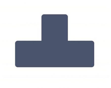 Nálepka na podlahu T, modrá, 50mm, TARIFOLD