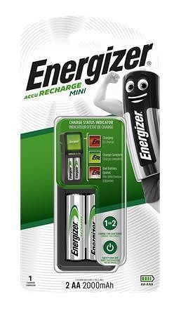 Nabíječka baterií "Mini", AA/AAA, 2x2000 mAh AA, ENERGIZER