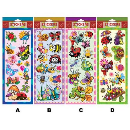 Samolepky 3D hmyz, 13x38cm