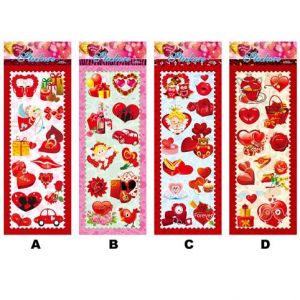 Samolepky 3D láska, 13x38cm