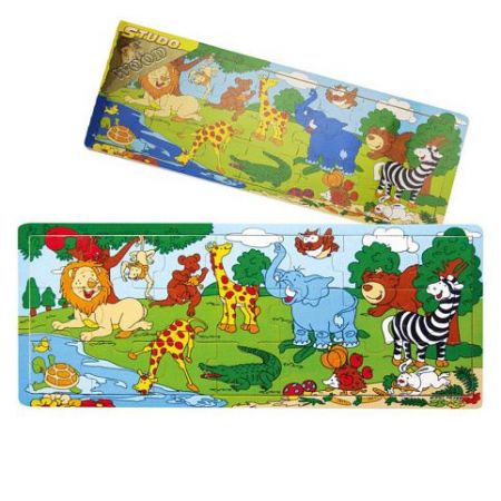 Puzzle deskové ZOO dřevěné 21 dílů