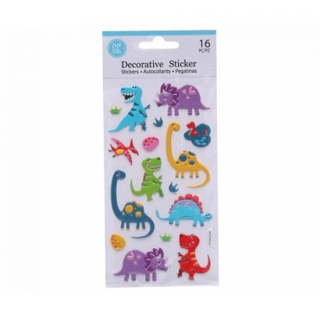 Nálepky 10 x 21,5cm dino 3D