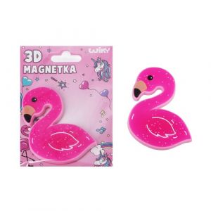 Magnetka 3D - plameňák