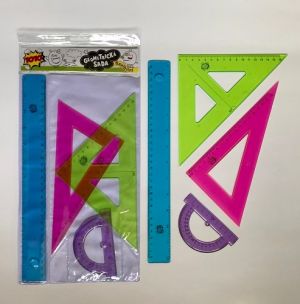 Geometrická sada barevná