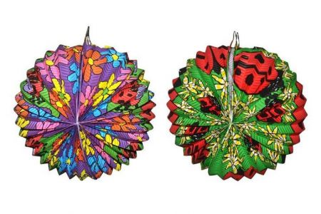 Papírový lampion koule Beruška 25cm