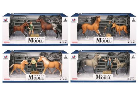 Sada Model Svět zvířat 2 kůň a hříbě s figurkou