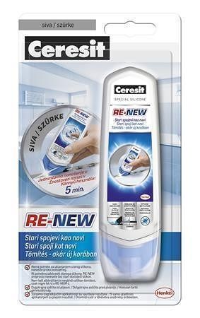 Obnovovač silikonu "Ceresit Re-New", bílá, 100 ml, HENKEL