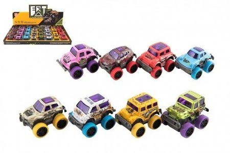 Auto kov/plast 6cm na zpětné natažení 8 druhů