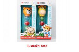 Chrastítko medvídek přesýpací plast 20cm