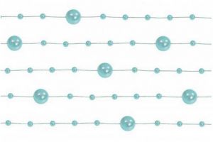 Girlanda z perel 5x1,3m MENTOLOVÁ