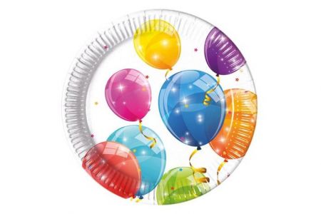 Talířky papírové Veselé balonky