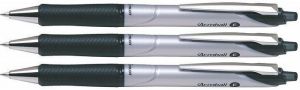Kuličková pera "Acroball", černá, 0,25 mm, kovový klip, 3 ks v balení, PILOT