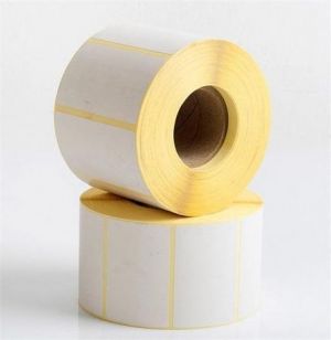 Etikety, vellum, 40 x 100 mm, bez potisku, 1 000 ks/role