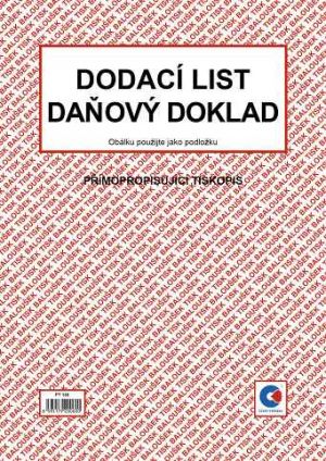 Dodací list - daňový doklad A4 přímopropisující / PT150 / Baloušek tisk