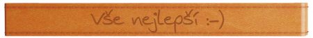 Záložka s ražbou - Vše nejlepší :-) - MIX barev / OS301 / Baloušek tisk
