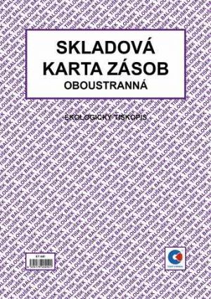 Skladová karta zásob A4 (oboustranná) / ET440 / Baloušek tisk
