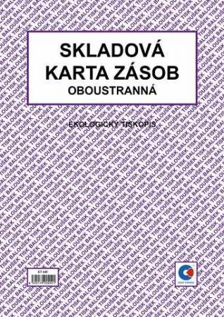 Skladová karta zásob A4 (oboustranná) / ET440 / Baloušek tisk